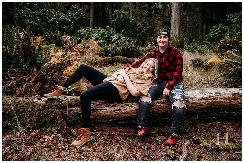 Outdoor Couples Portraits in PNW Evergreen Forest | Photographed by the Best Tacoma, Washington Couple's Photographer Amanda Howse Photography