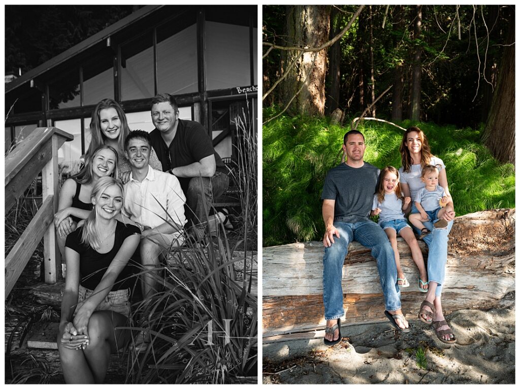Fun Family Portraits at the Family Cabin | Photographed by the Best Tacoma, Washington Family Photographer Amanda Howse Photography
