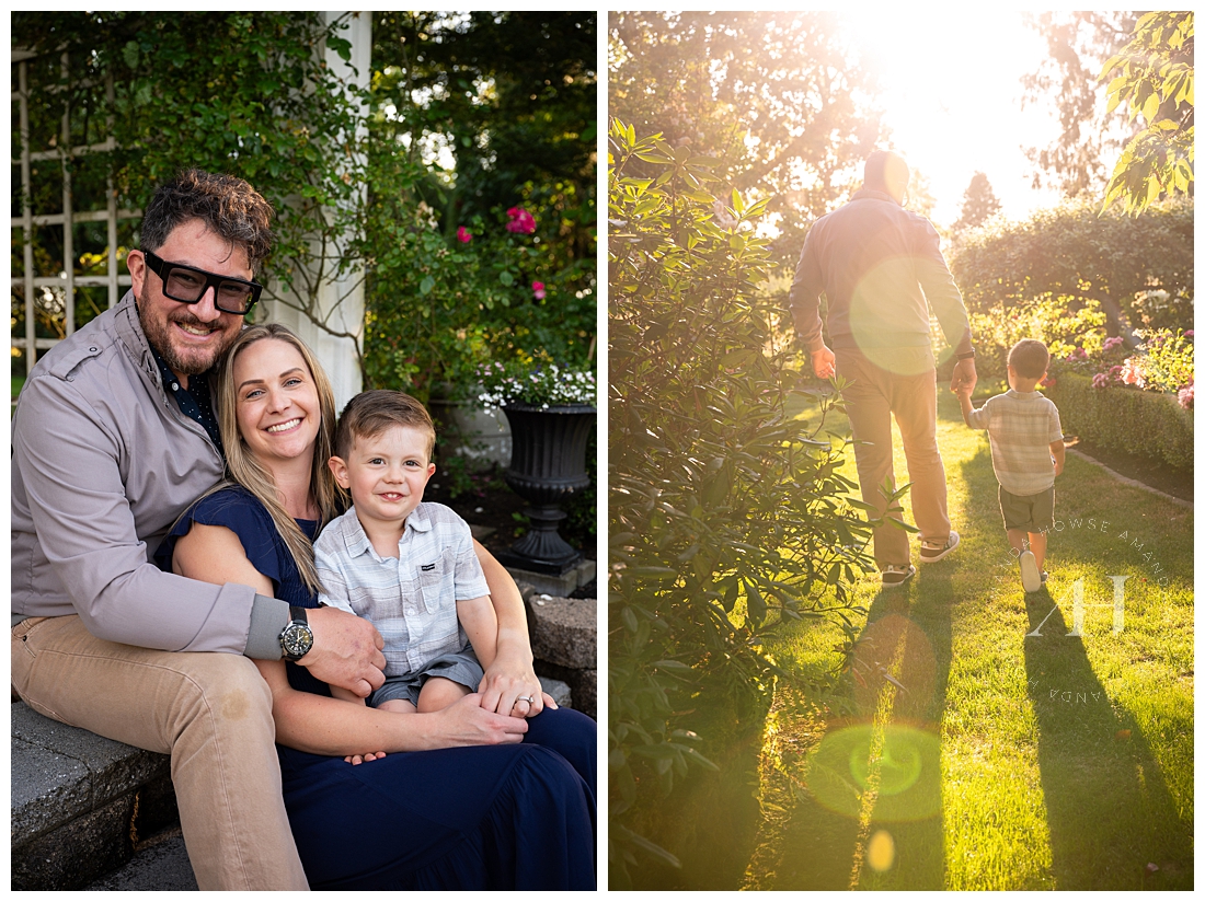 Happy Summertime Portraits with PNW Family at Rose Gardens | Photographed by the Best Tacoma, Washington Family Photographer Amanda Howse Photography