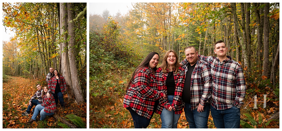 Eatonville Fall Family Portraits in the Woods | Photos by Amanda Howse Photography | Book Your Family Photos For Fall 